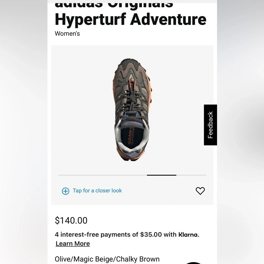 New Adidas Hyperturf Adventure size 5